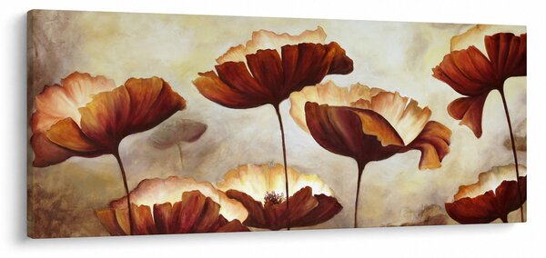 Slika crvenog cvijeća (120x50 cm)