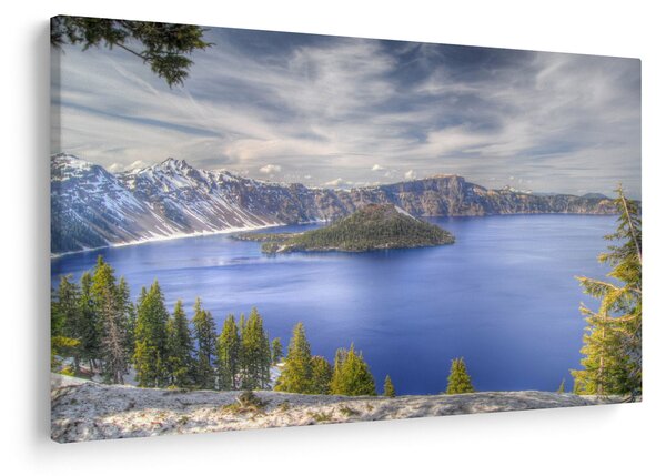 Slika planinskog jezera (90x60 cm)