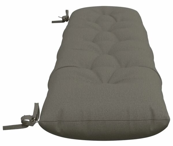 Jastučići za klupe VIANEN 2 kom. 100% poliester Siva - Siva 140 x 30 x 12 cm