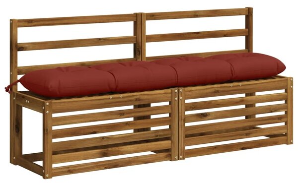 Jastučić za klupu VIANEN 100% poliester Crvena 140 x 30 x 12 cm - Crvena 140 x 30 x 12 cm
