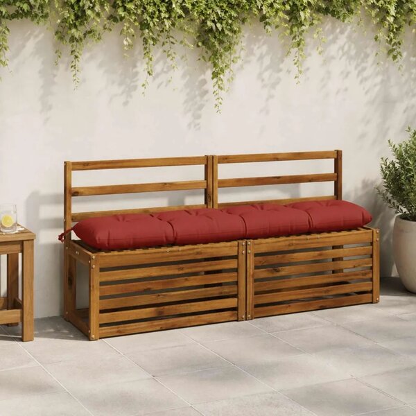 Jastučići za klupe VIANEN 2 kom. 100% poliester Crvena - Crvena 140 x 30 x 12 cm