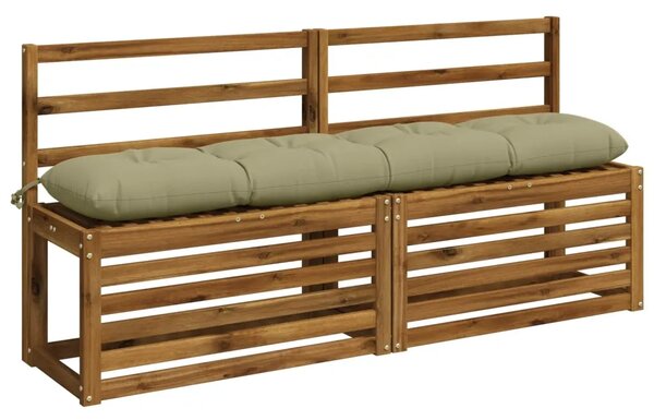 Jastučići za klupe VIANEN 2 kom. 100% poliester Svijetlo zelena - Svijetlo zelena 140 x 30 x 12 cm