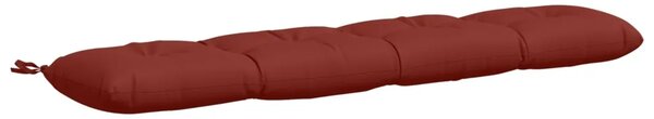 Jastučić za klupu VIANEN 100% poliester Crvena 140 x 30 x 12 cm - Crvena 140 x 30 x 12 cm