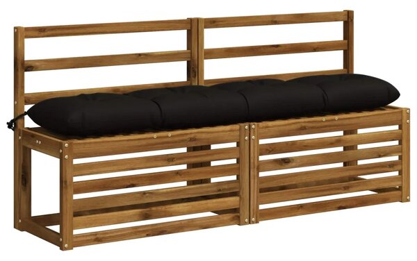 Jastučić za klupu VIANEN 100% poliester Crna 140 x 30 x 12 cm - Crna 140 x 30 x 12 cm