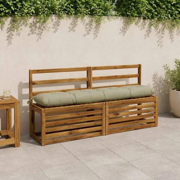 Jastučići za klupe VIANEN 2 kom. 100% poliester Svijetlo zelena - Svijetlo zelena 140 x 30 x 12 cm