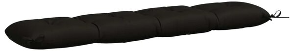Jastučić za klupu VIANEN 100% poliester Crna 140 x 30 x 12 cm - Crna 140 x 30 x 12 cm
