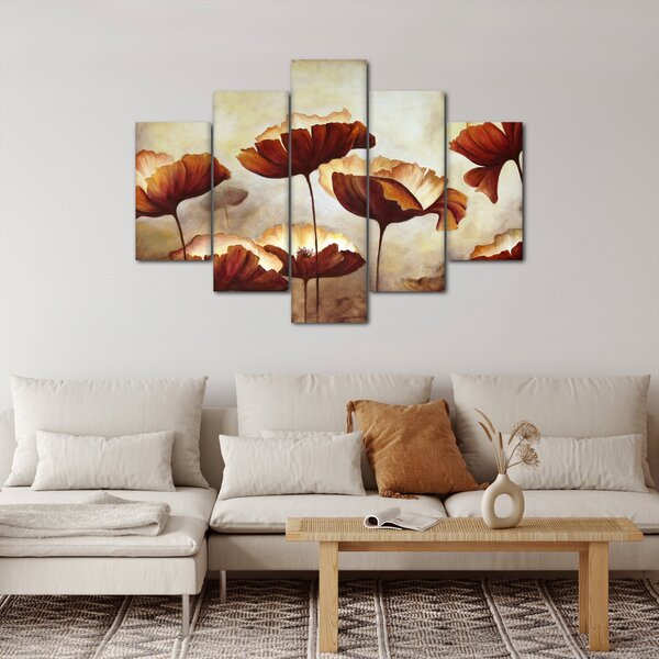 Slika crvenog cvijeća (150x105 cm)