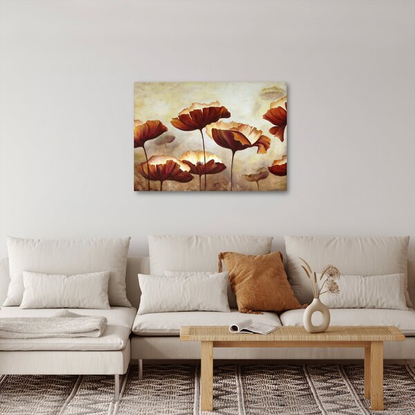 Slika crvenog cvijeća (70x50 cm)