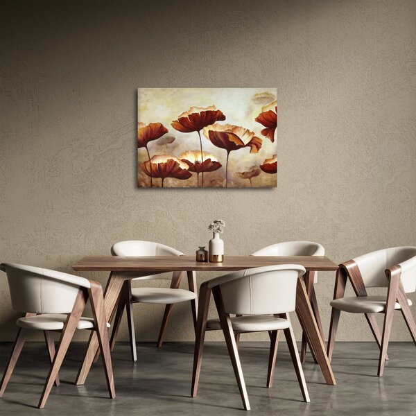 Slika crvenog cvijeća (70x50 cm)