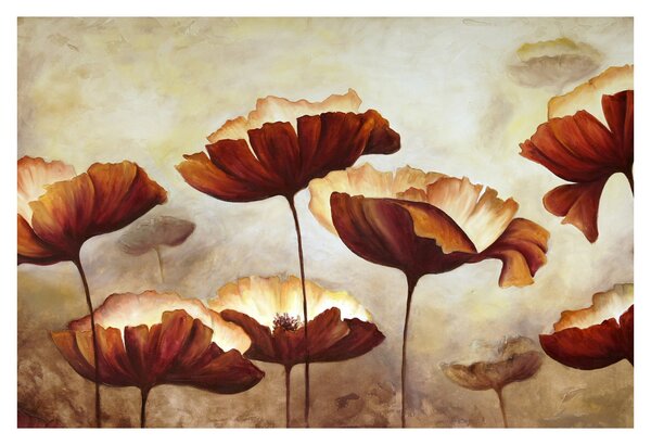 Slika crvenog cvijeća (90x60 cm)