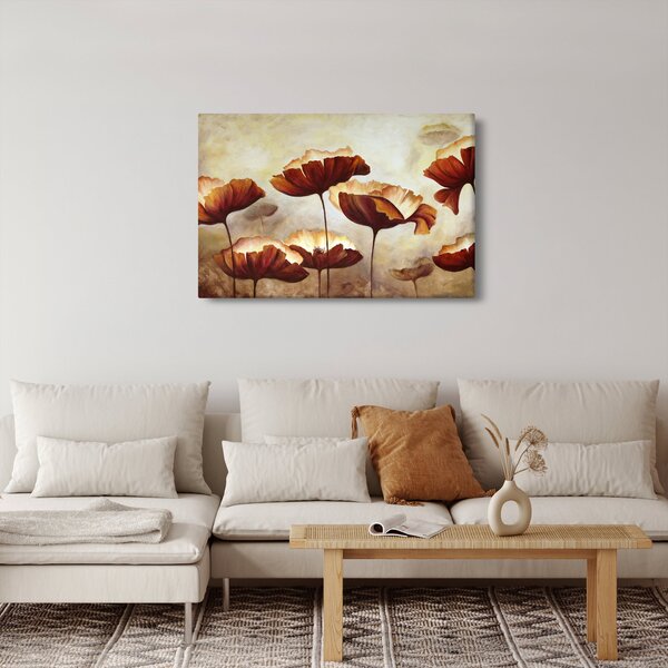 Slika crvenog cvijeća (90x60 cm)