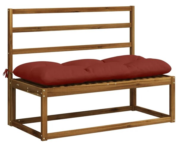 Jastučići za klupe VIANEN 2 kom. 100% poliester Crvena - Crvena 120 x 50 x 12 cm