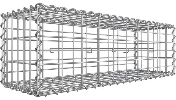 Gabionska košara, metalni gabionski kavez 100 x 30 x 30 cm