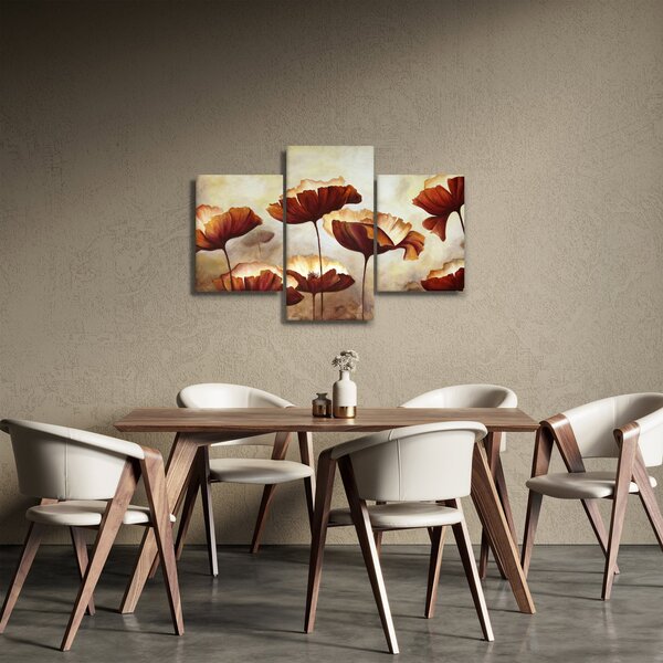 Slika crvenog cvijeća (90x60 cm)