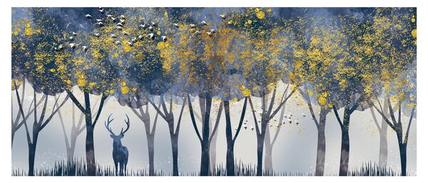 Slika jelena u šumi (120x50 cm)