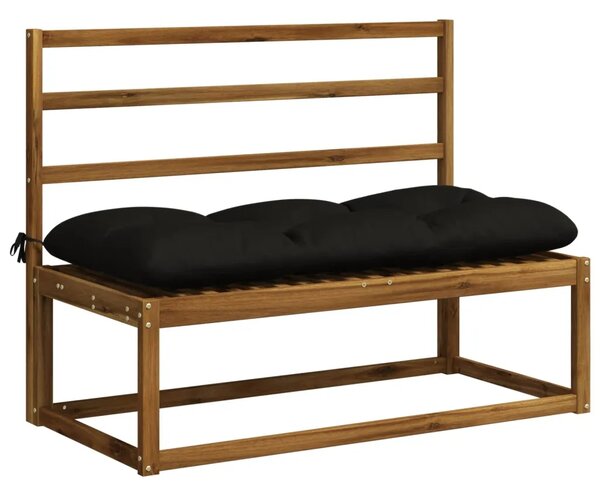 Jastučići za klupe VIANEN 2 kom. 100% poliester Crna - Crna 100 x 50 x 12 cm