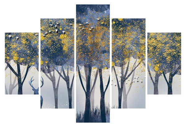 Slika jelena u šumi (150x105 cm)