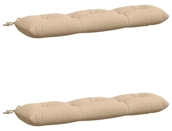 Jastučići za klupe VIANEN 2 kom. 100% poliester Krem - Krem 110 x 30 x 12 cm