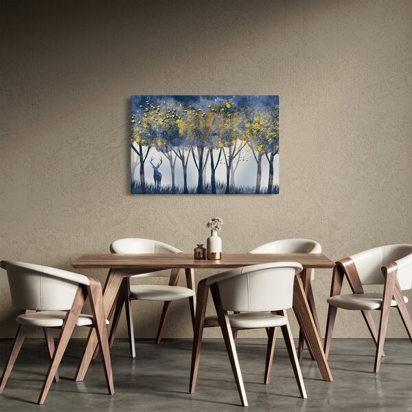 Slika jelena u šumi (90x60 cm)