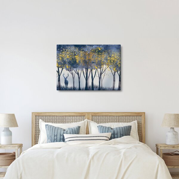 Slika jelena u šumi (70x50 cm)