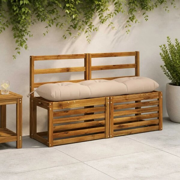 Jastučići za klupe VIANEN 2 kom. 100% poliester Krem - Krem 110 x 30 x 12 cm