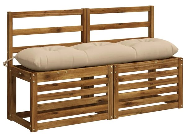 Jastučići za klupe VIANEN 2 kom. 100% poliester Krem - Krem 110 x 30 x 12 cm