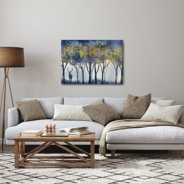 Slika jelena u šumi (70x50 cm)