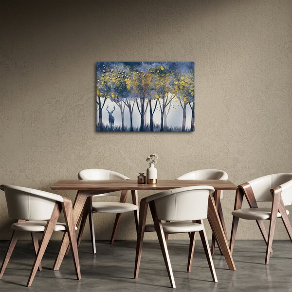 Slika jelena u šumi (70x50 cm)