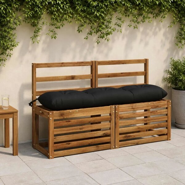 Jastučić za klupu VIANEN 100% poliester Crna 110 x 30 x 12 cm - Crna 110 x 30 x 12 cm