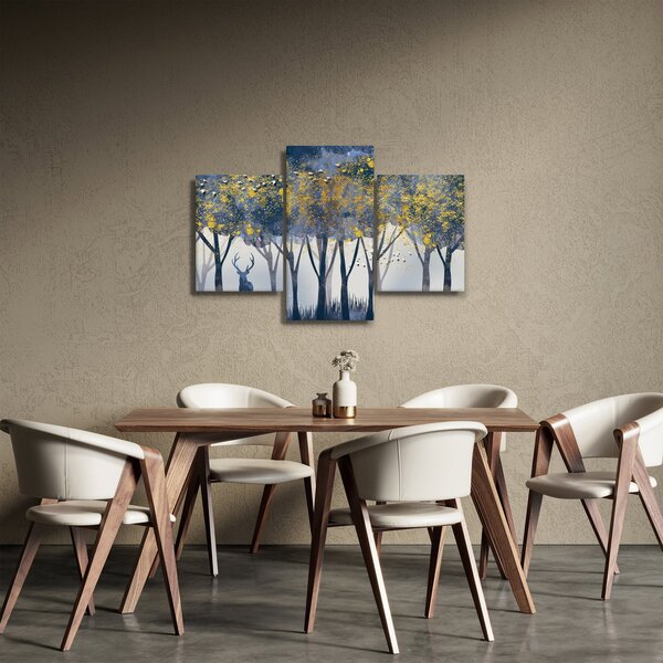Slika jelena u šumi (90x60 cm)