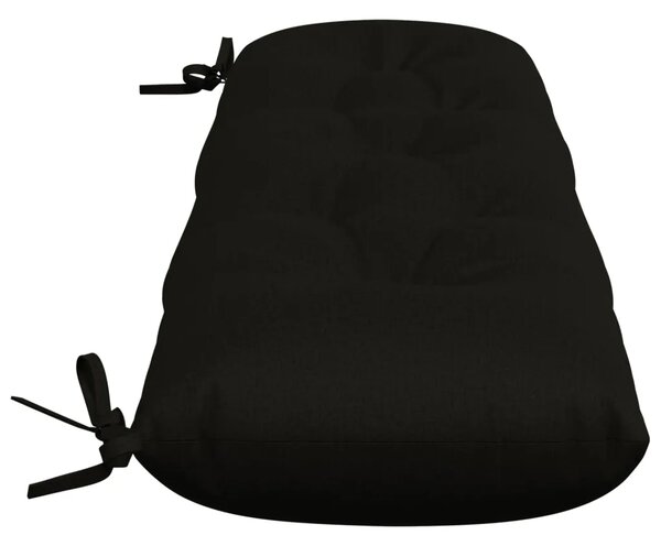 Jastučići za klupe VIANEN 2 kom. 100% poliester Crna - Crna 110 x 30 x 12 cm
