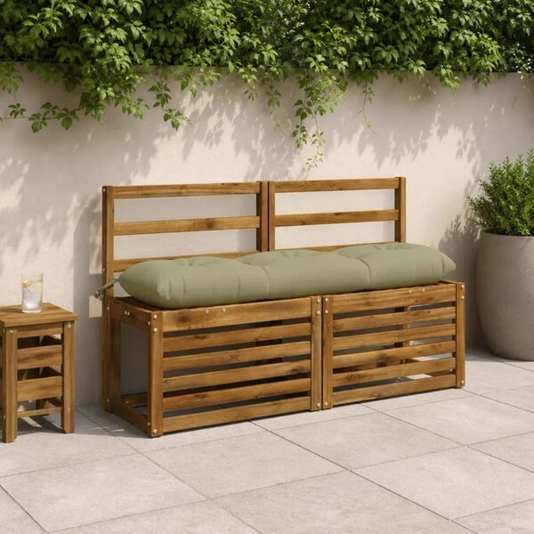 Jastučići za klupe VIANEN 2 kom. 100% poliester Svijetlo zelena - Svijetlo zelena 110 x 30 x 12 cm
