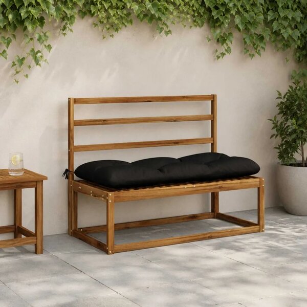 Jastučići za klupe VIANEN 2 kom. 100% poliester Crna - Crna 100 x 50 x 12 cm