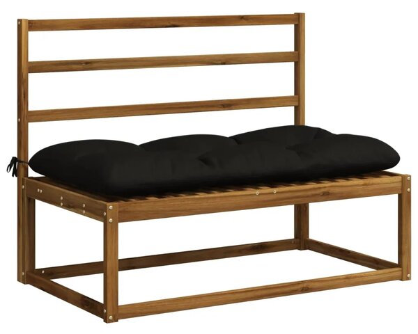Jastučići za klupe VIANEN 2 kom. 100% poliester Crna - Crna 100 x 60 x 12 cm
