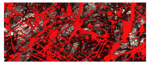 Slika - Ekspresivna apstrakcija (120x50 cm)