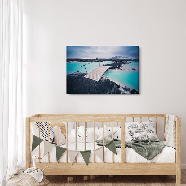 Slika drvenog mosta (90x60 cm)