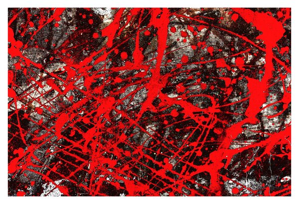 Slika - Ekspresivna apstrakcija (90x60 cm)