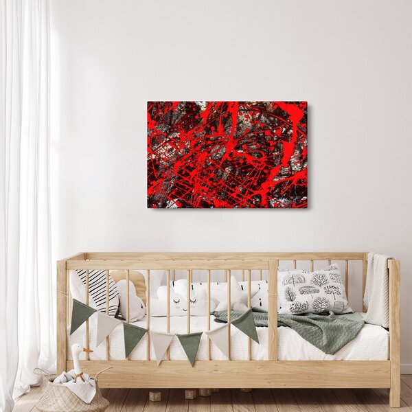 Slika - Ekspresivna apstrakcija (90x60 cm)