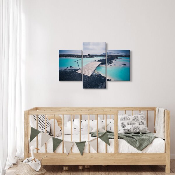 Slika drvenog mosta (90x60 cm)