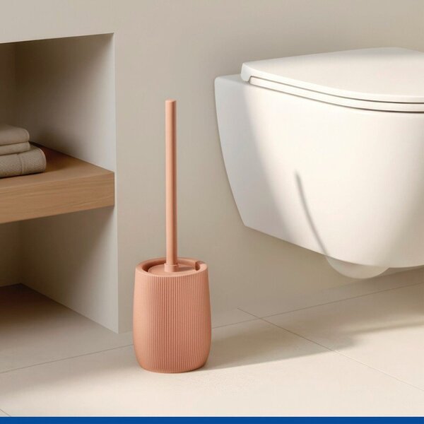 Smeđa keramička WC četka Fablo – Wenko