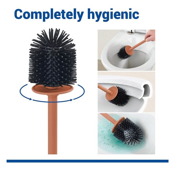 Smeđa keramička WC četka Fablo – Wenko