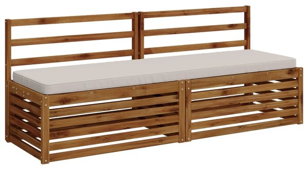 Jastučići za klupe - 2 dijela VUGHT 2 kom. 100% poliester - Bijela (melange) 200 x 50 cm 2
