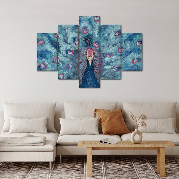 Slika naslikanog pauna (150x105 cm)