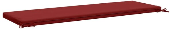 Jastučić za klupu SOEST 100% poliester Vinska crvena - boja crnog vina 140 x 50 x 5 cm Poliester