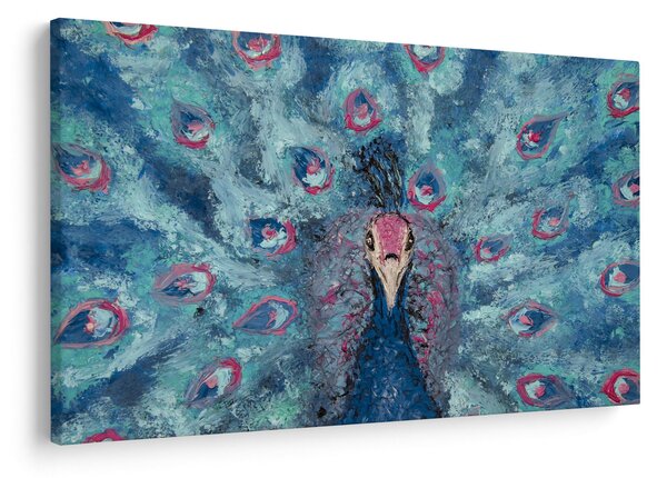 Slika naslikanog pauna (90x60 cm)