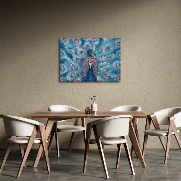 Slika naslikanog pauna (70x50 cm)
