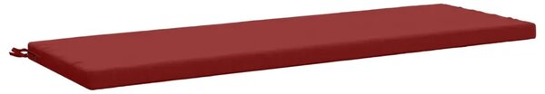 Jastučić za klupu SOEST 100% poliester Vinska crvena - boja crnog vina 140 x 50 x 5 cm Poliester
