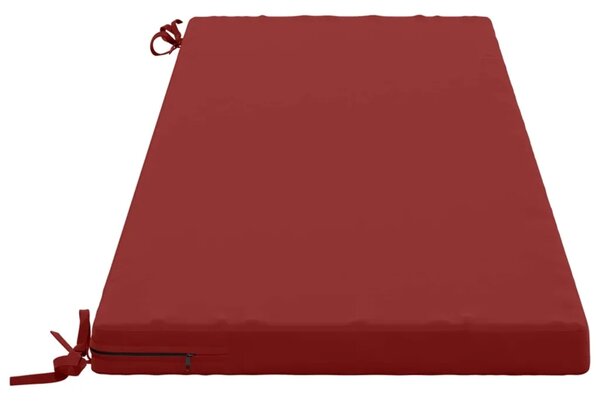 Jastučić za klupu SOEST 100% poliester Vinska crvena - boja crnog vina 140 x 50 x 5 cm Poliester