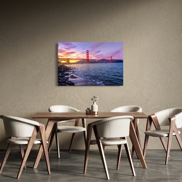 Slika mosta sa zalaskom sunca (90x60 cm)