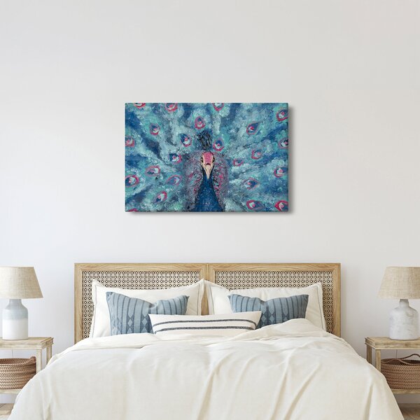 Slika naslikanog pauna (90x60 cm)